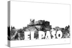 El Paso Texas Skyline BG 2-Marlene Watson-Stretched Canvas
