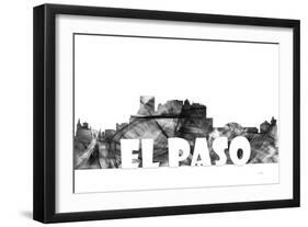 El Paso Texas Skyline BG 2-Marlene Watson-Framed Giclee Print