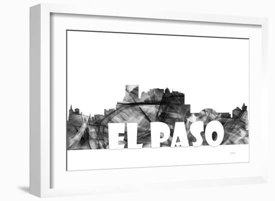 El Paso Texas Skyline BG 2-Marlene Watson-Framed Giclee Print