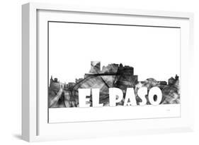 El Paso Texas Skyline BG 2-Marlene Watson-Framed Giclee Print