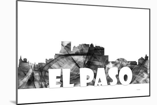 El Paso Texas Skyline BG 2-Marlene Watson-Mounted Giclee Print