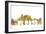 El Paso Texas Skyline Mclr 2-Marlene Watson-Framed Premium Giclee Print