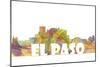 El Paso Texas Skyline Mclr 2-Marlene Watson-Mounted Premium Giclee Print