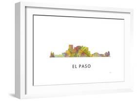 El Paso Texas Skyline-Marlene Watson-Framed Giclee Print