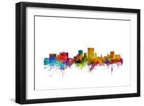 El Paso Texas Skyline-Michael Tompsett-Framed Art Print