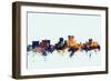 El Paso Texas Skyline-Michael Tompsett-Framed Art Print