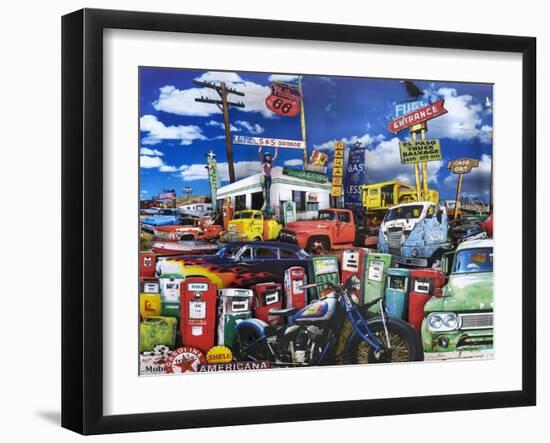 El Paso Truck Salvage-John Roy-Framed Giclee Print