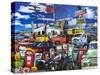 El Paso Truck Salvage-John Roy-Stretched Canvas