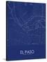 El Paso, United States of America Blue Map-null-Stretched Canvas