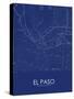 El Paso, United States of America Blue Map-null-Stretched Canvas