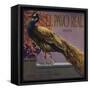 El Pavo Real Brand - Anaheim, California - Citrus Crate Label-Lantern Press-Framed Stretched Canvas