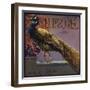 El Pavo Real Brand - Anaheim, California - Citrus Crate Label-Lantern Press-Framed Art Print