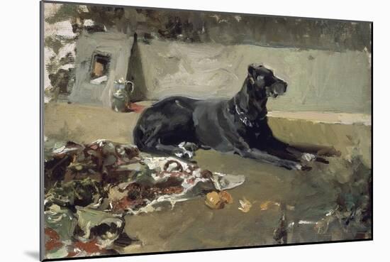 El Perro Tumbado-Joaquín Sorolla y Bastida-Mounted Giclee Print