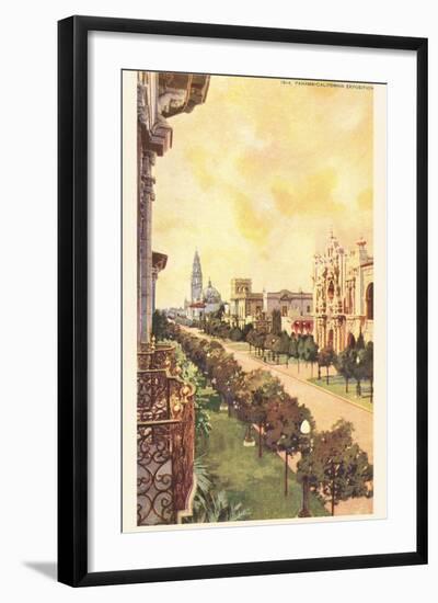 El Prado, Balboa Park, San Diego, California-null-Framed Art Print