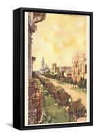 El Prado, Balboa Park, San Diego, California-null-Framed Stretched Canvas