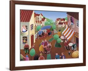 El pueblo-Elena Narkevich-Framed Art Print