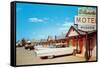 El Rancho Vintage Motel, Cadillac with Fins-null-Framed Stretched Canvas