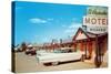 El Rancho Vintage Motel, Cadillac with Fins-null-Stretched Canvas