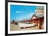 El Rancho Vintage Motel, Cadillac with Fins-null-Framed Art Print