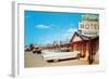 El Rancho Vintage Motel, Cadillac with Fins-null-Framed Art Print