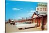 El Rancho Vintage Motel, Cadillac with Fins-null-Stretched Canvas