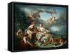 El rapto de Europa, 1747.-Francois Boucher-Framed Stretched Canvas