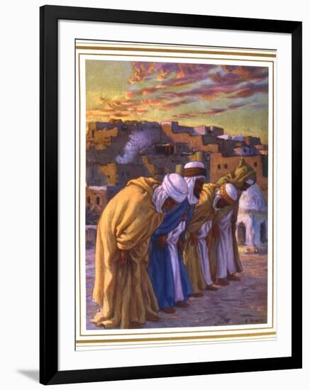 El Rekaa Ou L'Inclination (La Prier) (Prayer of Inclinatio), 1918-Etienne Dinet-Framed Giclee Print