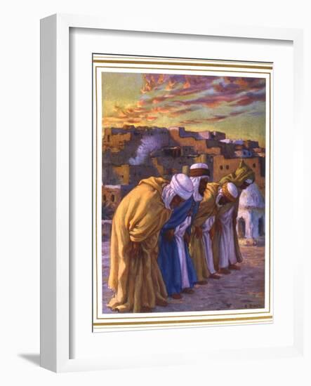 El Rekaa Ou L'Inclination (La Prier) (Prayer of Inclinatio), 1918-Etienne Dinet-Framed Giclee Print