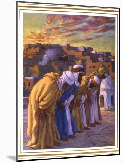 El Rekaa Ou L'Inclination (La Prier) (Prayer of Inclinatio), 1918-Etienne Dinet-Mounted Giclee Print