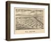 El Reno, Oklahoma - Panoramic Map-Lantern Press-Framed Art Print