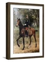 El Rey Alfonso XII a Caballo, 1897-Román Navarro-Framed Giclee Print