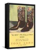 El Rey Tony Loma Cowboy Boots-null-Framed Stretched Canvas