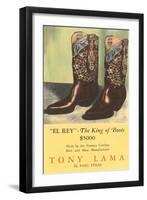 El Rey Tony Loma Cowboy Boots-null-Framed Art Print