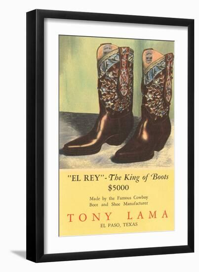 El Rey Tony Loma Cowboy Boots-null-Framed Art Print