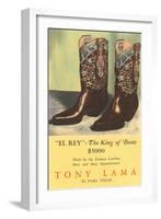 El Rey Tony Loma Cowboy Boots-null-Framed Art Print