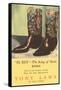 El Rey Tony Loma Cowboy Boots-null-Framed Stretched Canvas