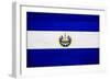 El Salvador Flag Design with Wood Patterning - Flags of the World Series-Philippe Hugonnard-Framed Premium Giclee Print