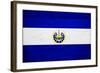 El Salvador Flag Design with Wood Patterning - Flags of the World Series-Philippe Hugonnard-Framed Art Print