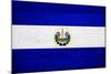 El Salvador Flag Design with Wood Patterning - Flags of the World Series-Philippe Hugonnard-Mounted Art Print