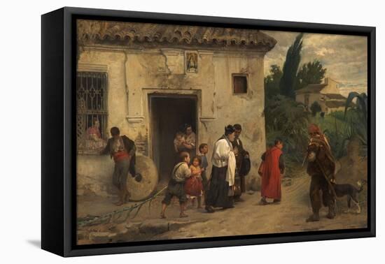 El Santo Óleo, or the Holy Oil, 1871-Jose Jimenez aranda-Framed Stretched Canvas