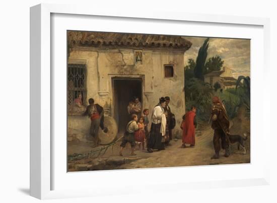 El Santo Óleo, or the Holy Oil, 1871-Jose Jimenez aranda-Framed Giclee Print