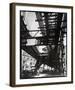 El' Second and Third Avenue Lines, Hanover Square and Pearl Street, Manhattan-Berenice Abbott-Framed Giclee Print