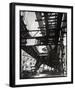 El' Second and Third Avenue Lines, Hanover Square and Pearl Street, Manhattan-Berenice Abbott-Framed Giclee Print