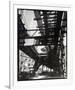 El' Second and Third Avenue Lines, Hanover Square and Pearl Street, Manhattan-Berenice Abbott-Framed Giclee Print