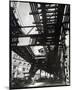 El' Second and Third Avenue Lines, Hanover Square and Pearl Street, Manhattan-Berenice Abbott-Mounted Giclee Print