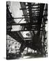 El' Second and Third Avenue Lines, Hanover Square and Pearl Street, Manhattan-Berenice Abbott-Stretched Canvas