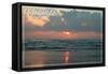 El Segundo, California - Dawn-Lantern Press-Framed Stretched Canvas