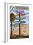 El Segundo, California - Destination Sign-Lantern Press-Framed Art Print