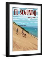 El Segundo, California - Dunes-Lantern Press-Framed Art Print