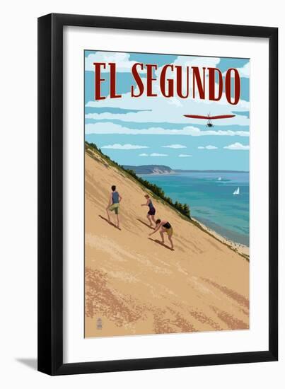 El Segundo, California - Dunes-Lantern Press-Framed Art Print